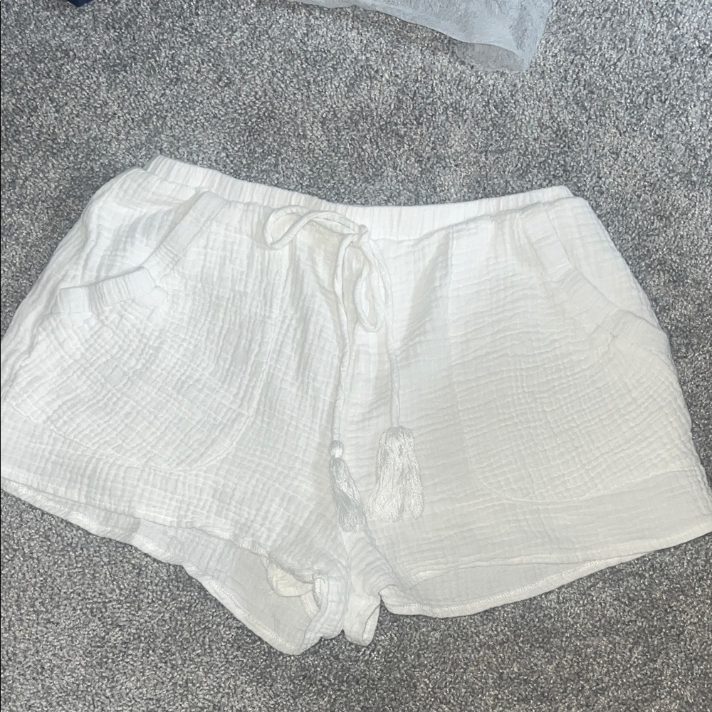 Altar’d State Women's White Casual Shorts